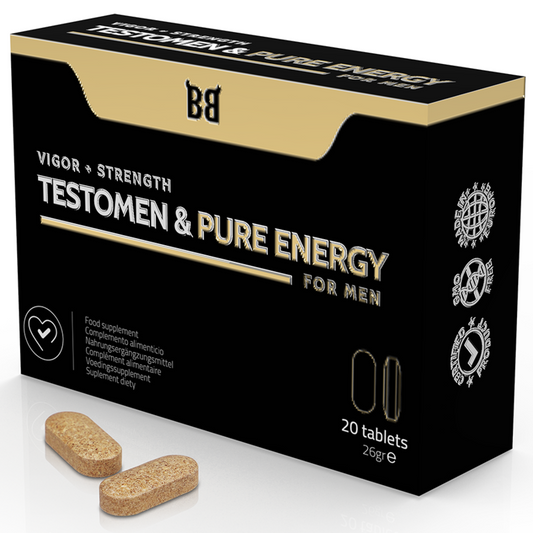 Blackbull by spartan testomen & pure energy enhancement for men 20 capsules
