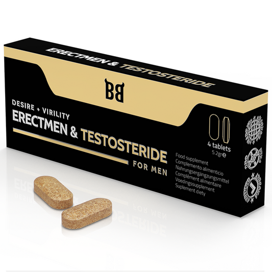 Blackbull by spartan erectmen&testosteride power and testosterone for men 4 capsules