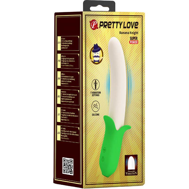 Pretty love banana knight sex toy stimulation super power 7 vibration silicone
