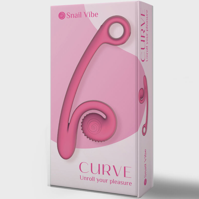 Snail vibe curve vibrator pink sex toy women g-spot stimulation clitoral vaginal
