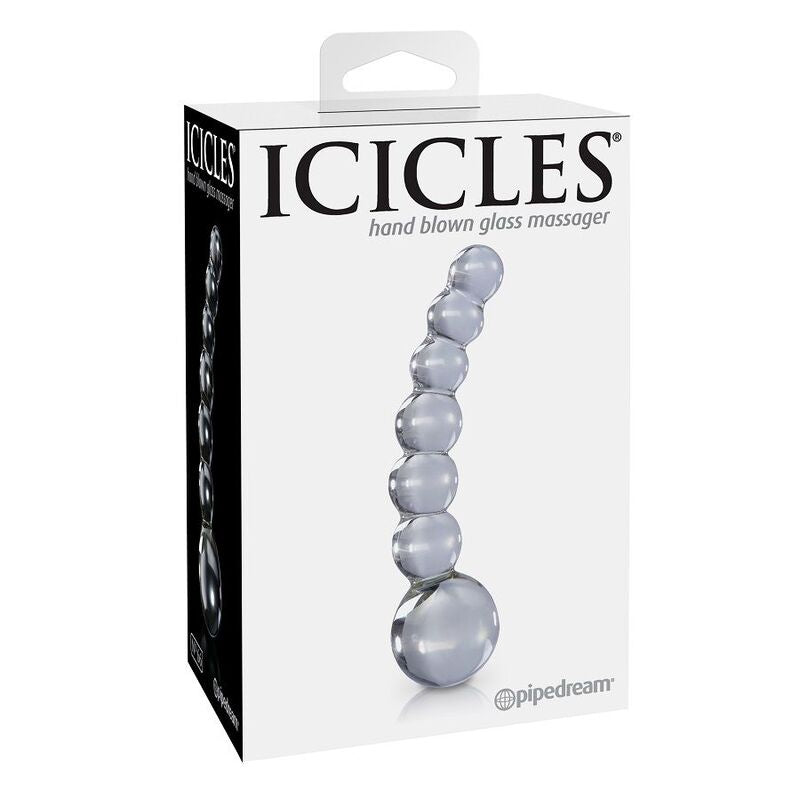 Women anal plug icicles number 66 transparent massager beads balls prostate sex