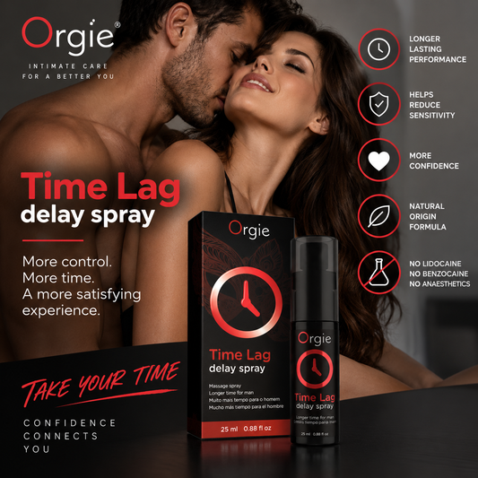 ORGIE Time Delay Spray for Men – Benzocaine & Lidocaine Free – 25ml