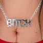 B*TCH Breast Nipple Clamp Stainless Chain