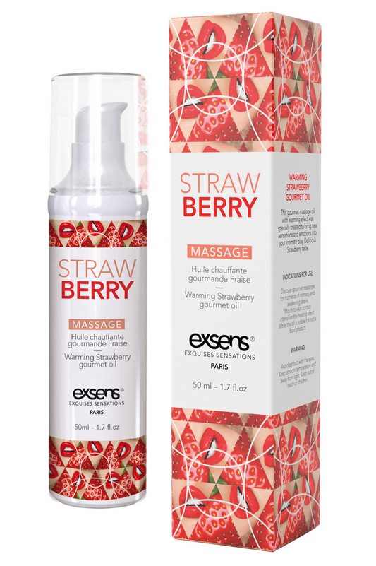 Exsens Strawberry Warming Massage Oil 50 ml