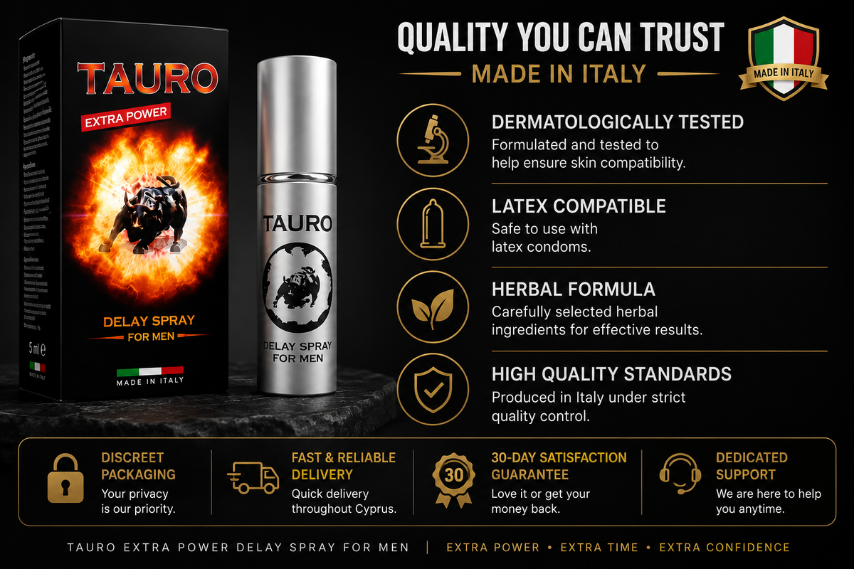 Tauro Extra Power Delay Spray for Men 5ml | Made in Italy
