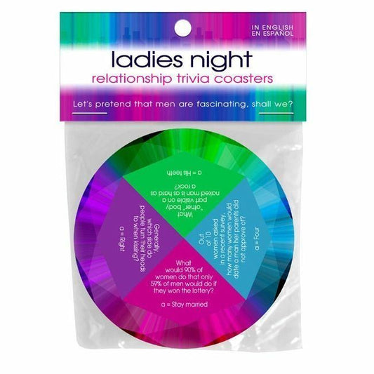 Ladies Night Trivia Coasters Bachelorette Party Couples Single Sexy Table Games