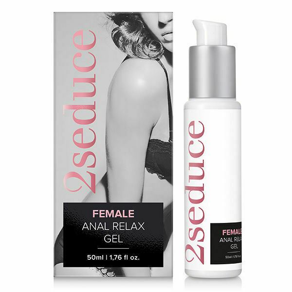 Anal Relax Lubricant 2-Seduce Water-Based Lube Cobeco Auth 1.69oz 50ml