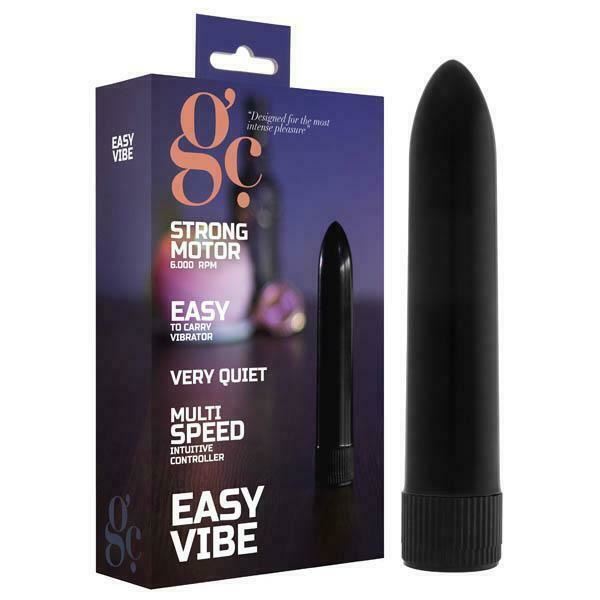 GC Vibrator Easy Vibe Black Stimulant Massager for Female Multi-Speed Waterproof
