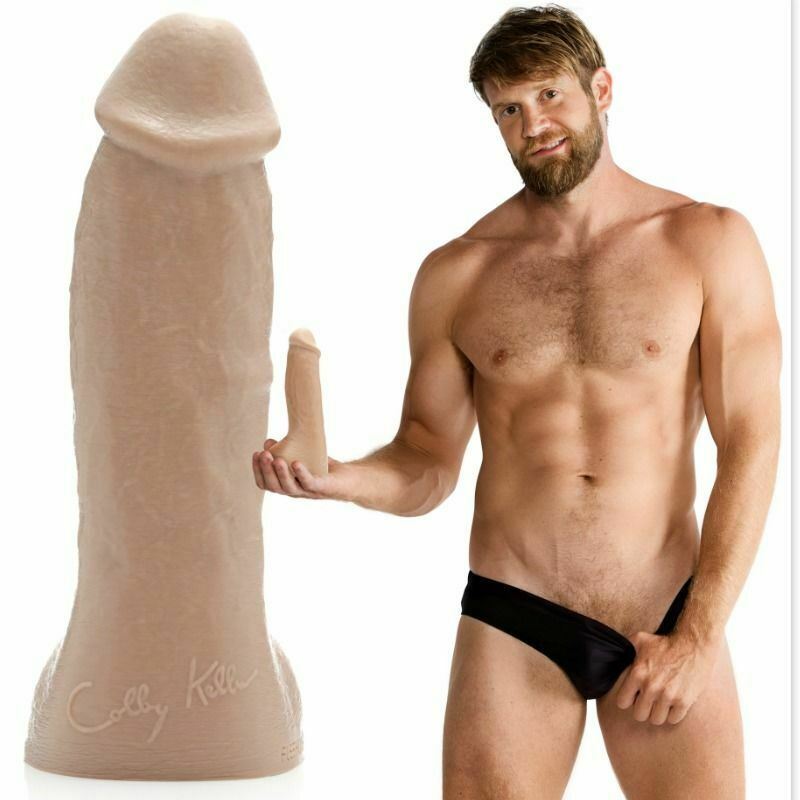 Dildo Fleshjac Colby Keller Großer Penis realistisch mit Hoden 7,6 Zoll 19,5 cm 