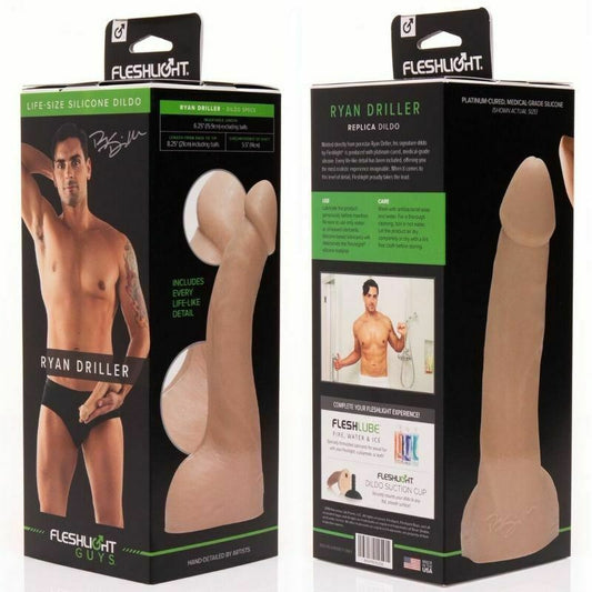 Riesendildo Fleshjack Ryan Driller Großer Penis realistisch 8,2 Zoll 21 cm 