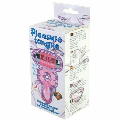 Vibrator Penis Ring Pleasure Tongue Cock and Vagina Clitoris Stimulator for Both