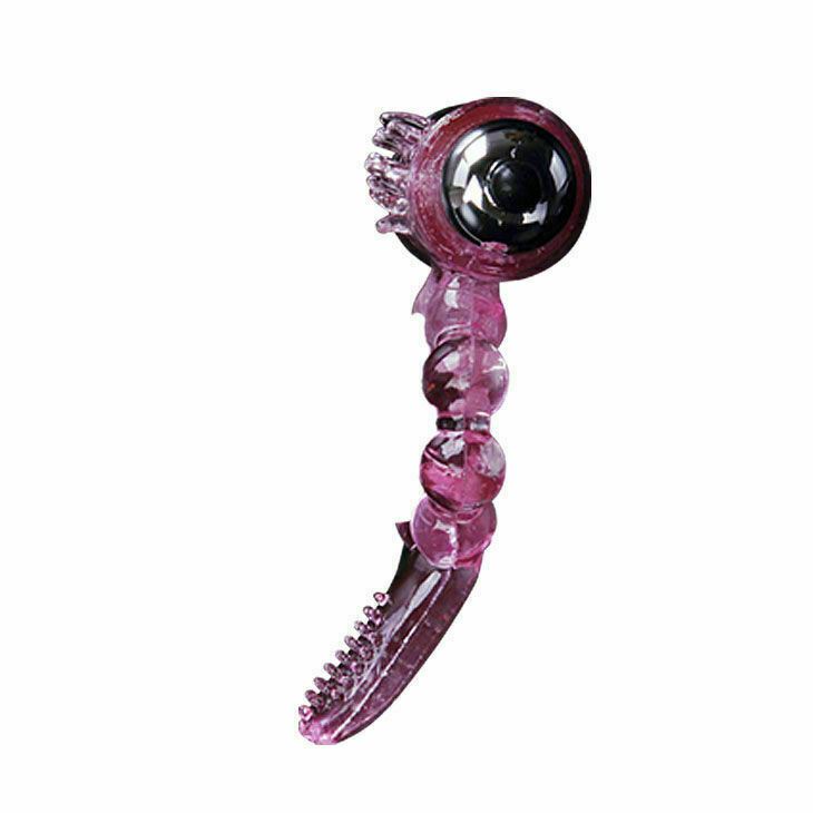 Vibrator Penis Ring Pleasure Tongue Cock and Vagina Clitoris Stimulator for Both