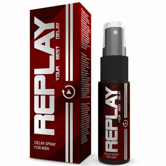 Replay Premature Ejaculation Delay Spray, Last Longer in Bed for Men 0.7oz 20ml