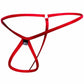 Herren Tanga Loopstring Provocative Red G-String Unterwäsche Stripper Open SML XL