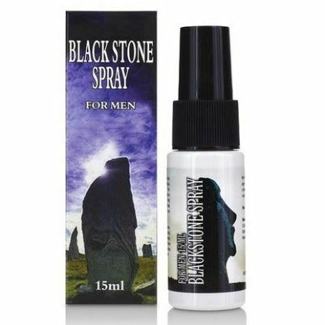 Black Stone Spray Delay Long Lasting Eiaculazione precoce Uomo 15ml