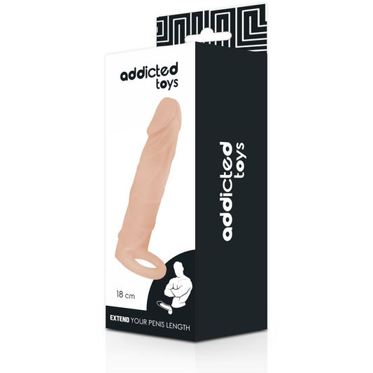 7''-Addicted-Stretcher-Cock-Girth-Enhancer-Penis-Extender-Sheath-Sleeve for male