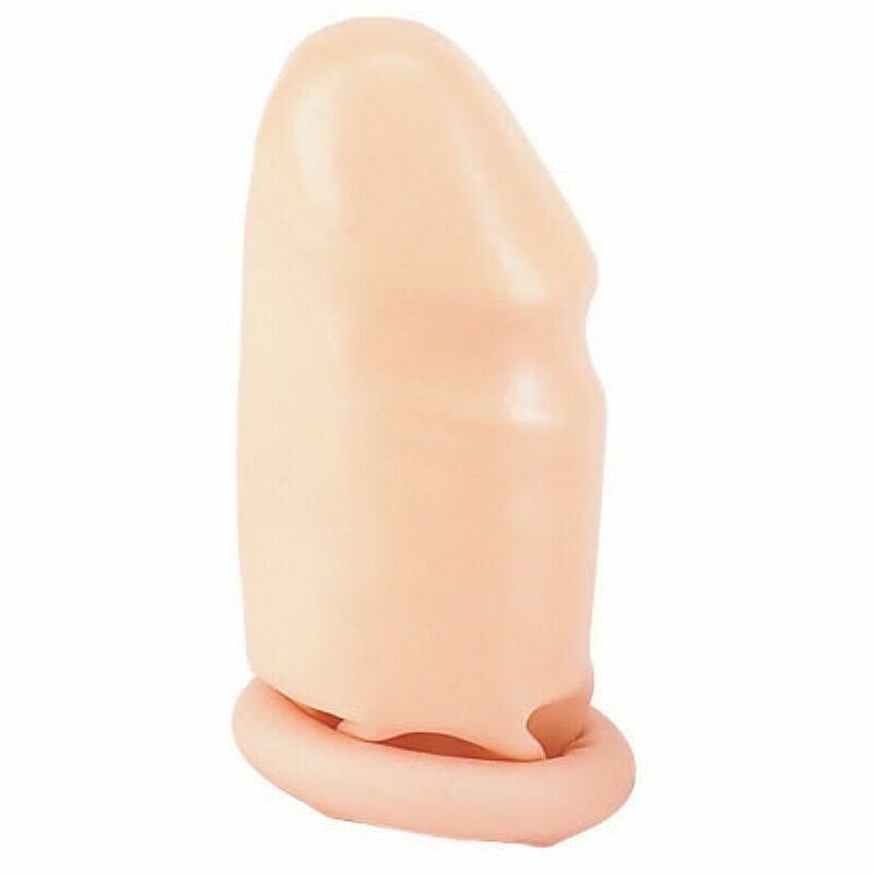 Penis Sleeve Sevencreations Smooth Latex Reusable-Condom-Delay-Ejaculation-Men