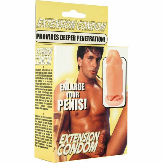 Sevencreations Latex Penis Extension Enlargement Stretcher Sleeve-Reusable-Men