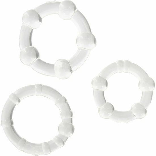 Set of 3 Cock Ring Sevencreations Transparent Penis Rings For Adults Man Sex Toy