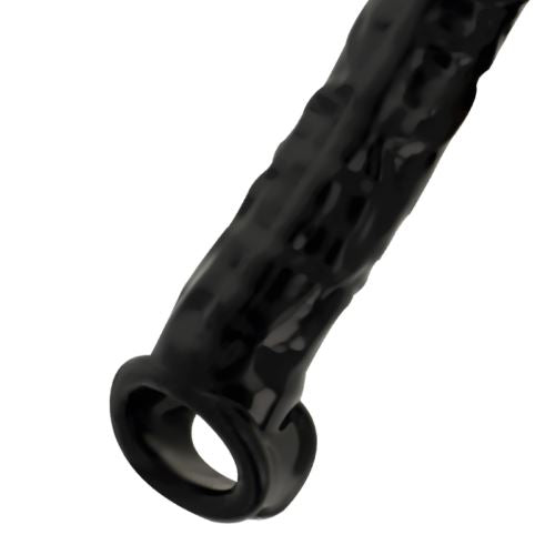 Penis-Extender-Male-Extension-Sleeve-Realistic sex toy men - Addicted Toys Black