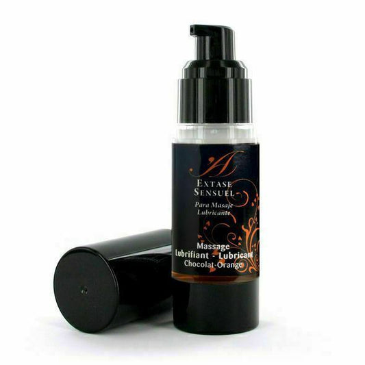 Extase Sensuel 2in1 Massage Lotion Flavored Lubricant Orange-Chocolate Gel Lube