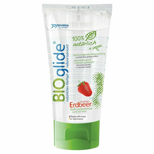 Aromatisierte Gleitmittel JoyDivision Bioglide Erdbeere Gleitmittel auf Wasserbasis 2,7 Unzen 80 ml