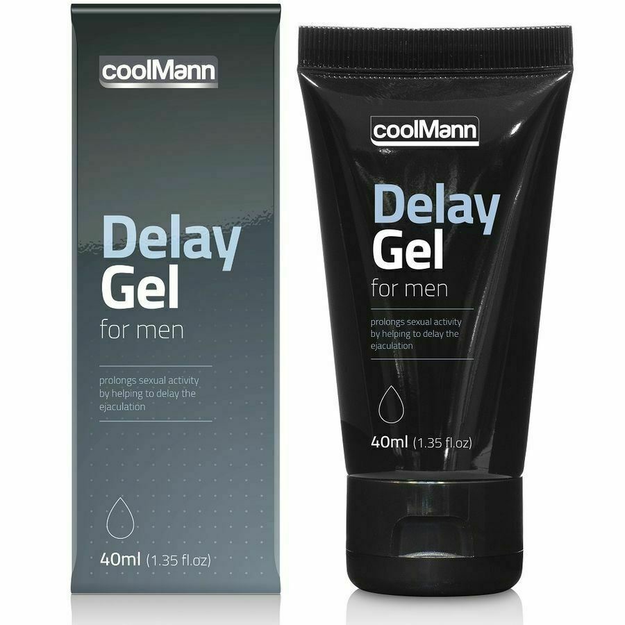 CoolMann Delay Gel für Männer verlängert die sexuelle Aktivität und verzögert die Ejakulation, 40 ml