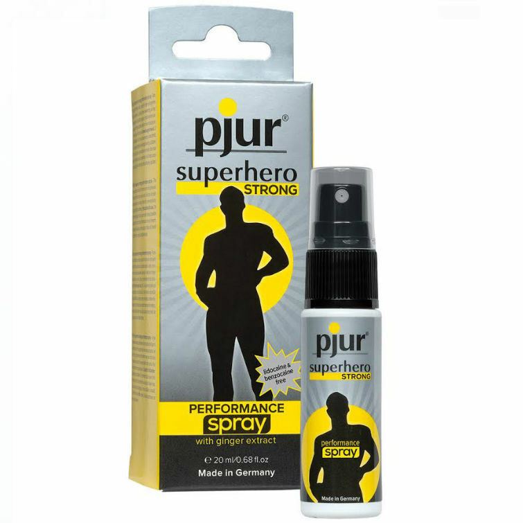 pjur Delay Spray Superhero performance per uomo forte con estratto di zenzero 20ml