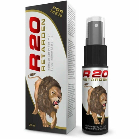 Spray ritardante R20 | Aumenta la resistenza | Formula di ritardo maschile | Eiaculazione precoce