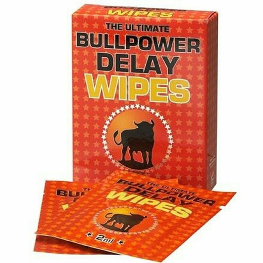 6x Wipes Bull Power Male Penis Desensitizing Enhancer Premature Ejaculation