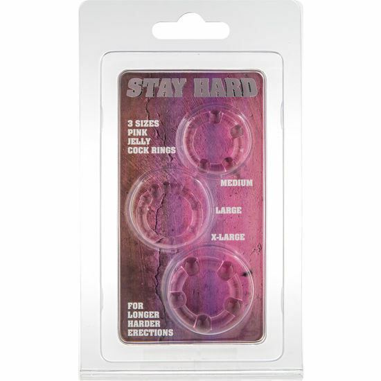 Sevencreations Set of Three Pink Penis Rings Sex Toys for male Delay hard cock