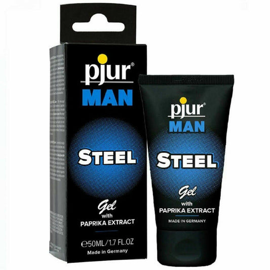 PJUR Man Steel Gel Stimulant Lubricant Massage Cream Paprika 1.7fl oz 50ml