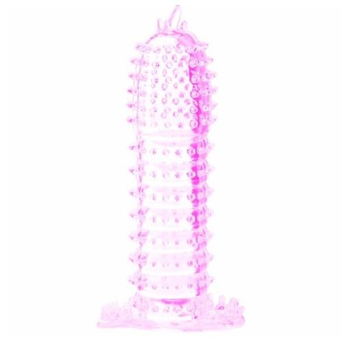 Condom Sheath Bigger Penis Extender Enlarger Girth Enhancer Realistic Sleeve