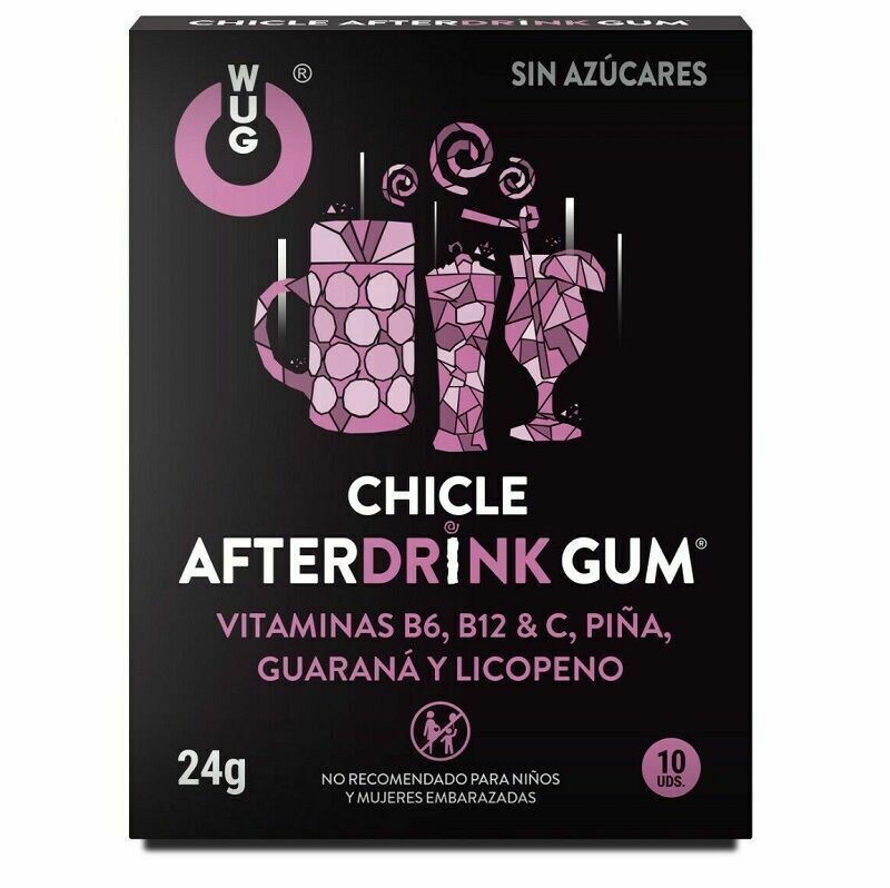 Wug Gum after drink Hangover - 10 units