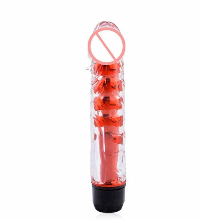 Multispeed-Vibrator Jelly-Dildo Multi Speed ​​G Spot-per Donna 17cm-vibrante 