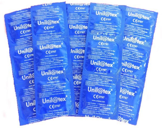 Unilatex-Kondome mit Erdbeergeschmack für Oralsex, 100 % sicher, 1-4-6-12-24-50-100 Stück