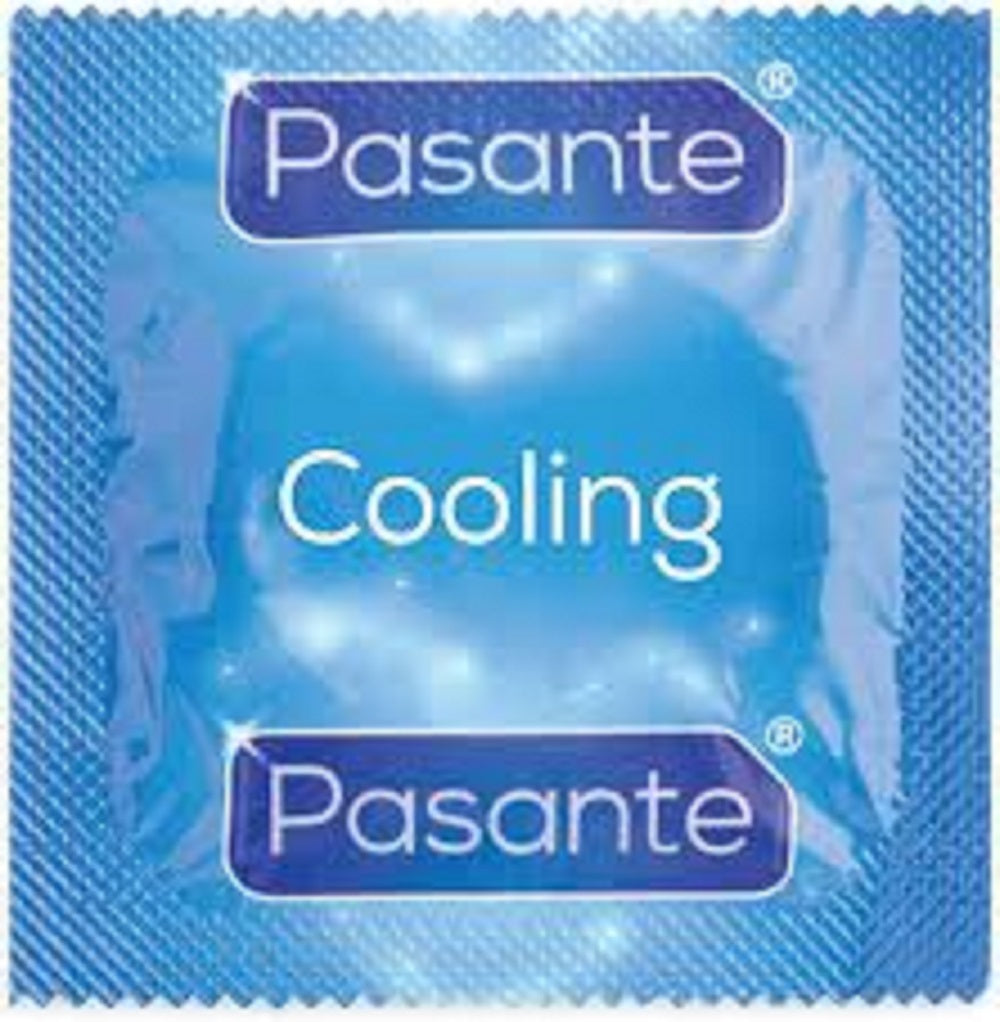 Pasante Cooling Sensation Cold Ribbed Regular Refreshing Extra Safe Condom