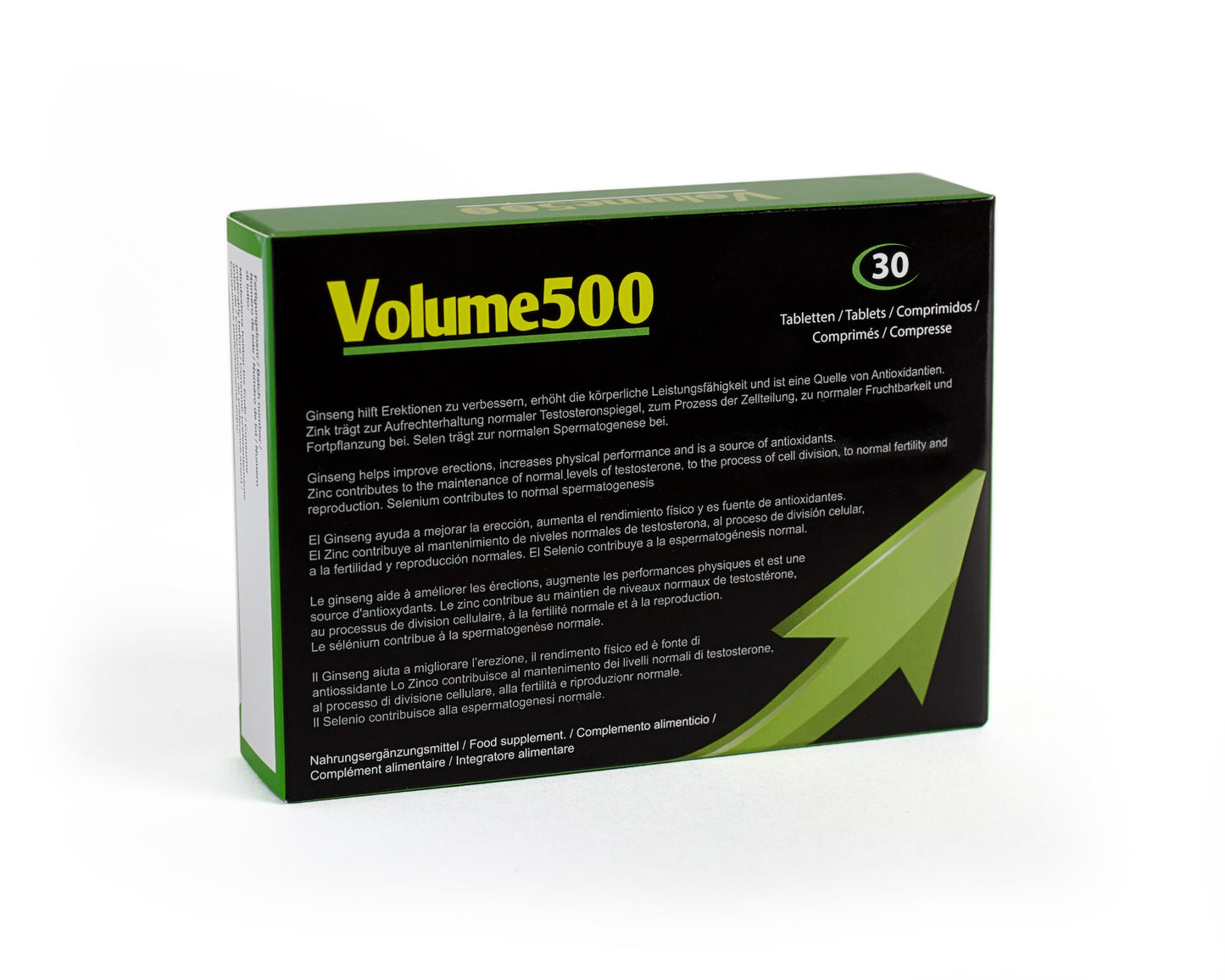 Volume 500 | Semen Sperm Increase Male Fertility Aid | Intensify Orgasm 30Pills